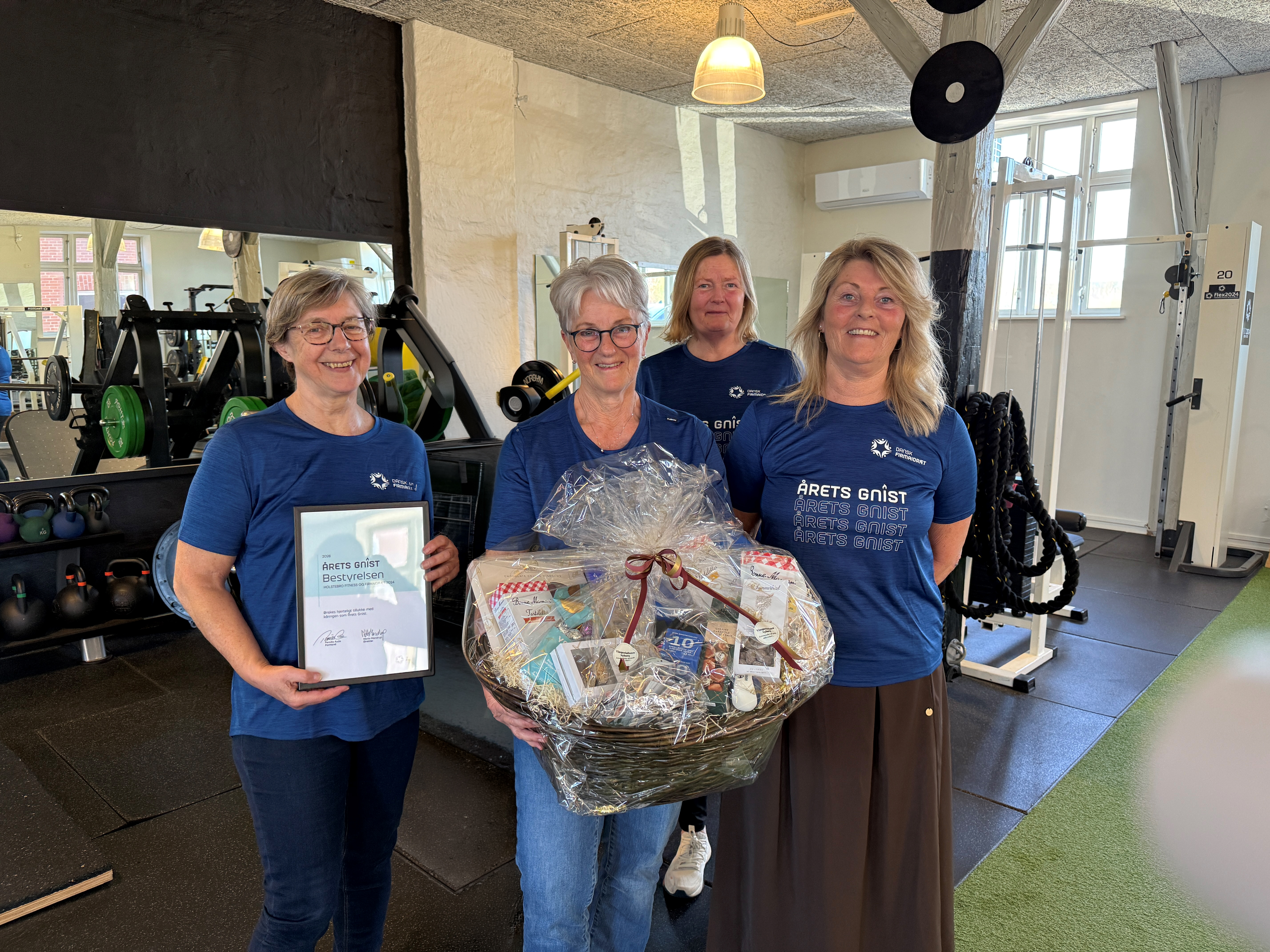Bestyrelsen i Holstebro Fitness og Firmaidræt 2024 er kåret som Årets Gnist 2026 i Dansk Firmaidræt