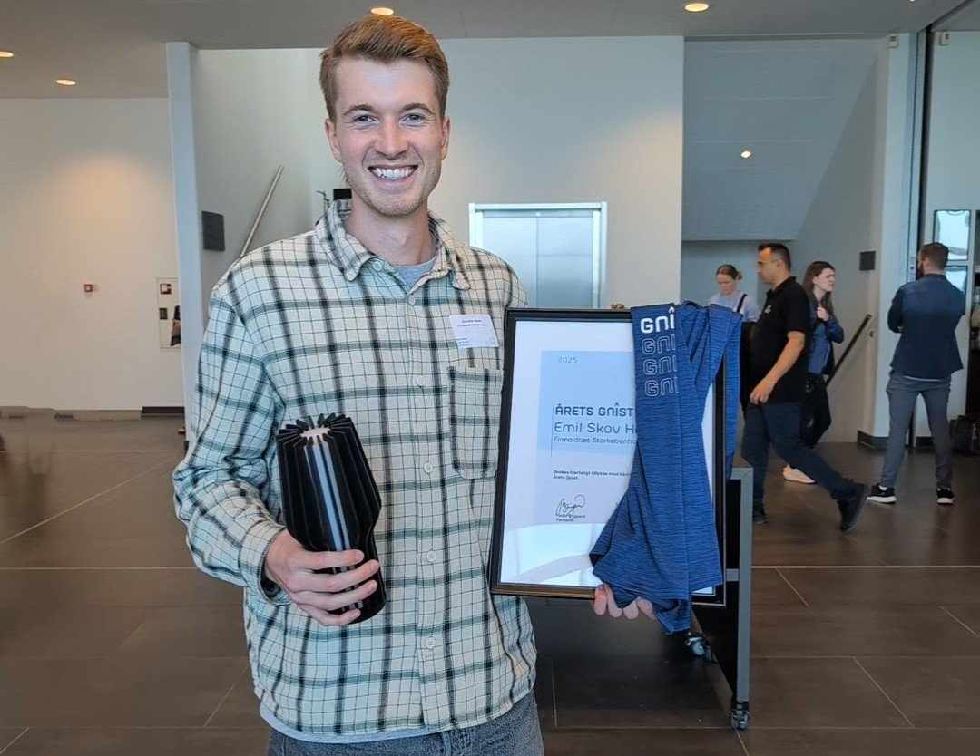 Emil Skov Heede fra Firmaidr&#xE6;t Stork&#xF8;benhavn er &#xC5;rets Gnist 2025